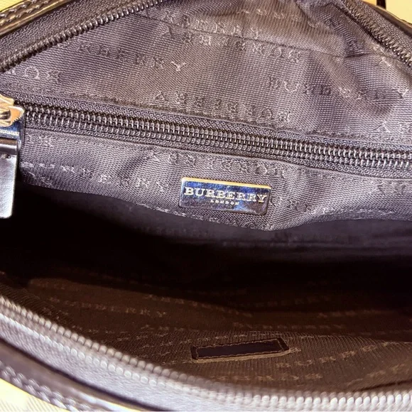 Burberry Check Canvas Bowler Bag – Black Trim - Picture 10 of 10